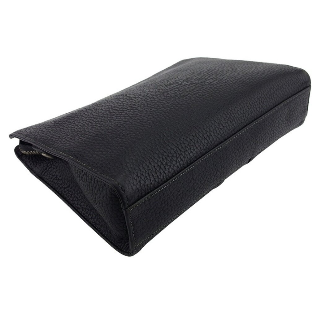 Burberry Clutch Bag Black Silver Women Authentic Secondhand